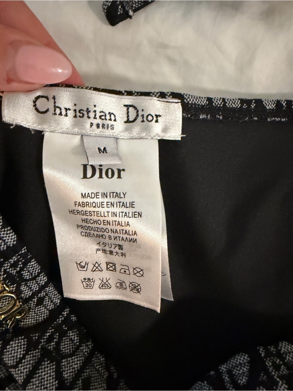Dior Patterned Triangle Bikini Set M - Picture 6 of 6